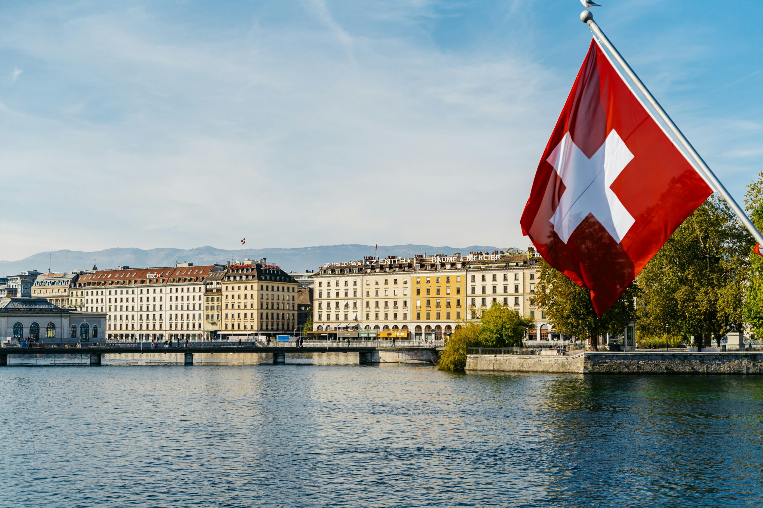 Geneva financial district representing global markets and investment strategy.